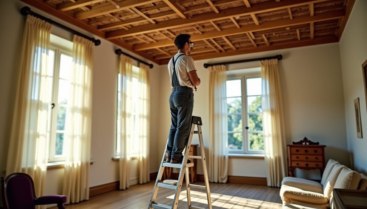 Rénovation astucieuse d’un plafond en lattis : moderniser sans démolition Rénovation astucieuse d’un plafond en lattis : moderniser sans démolition