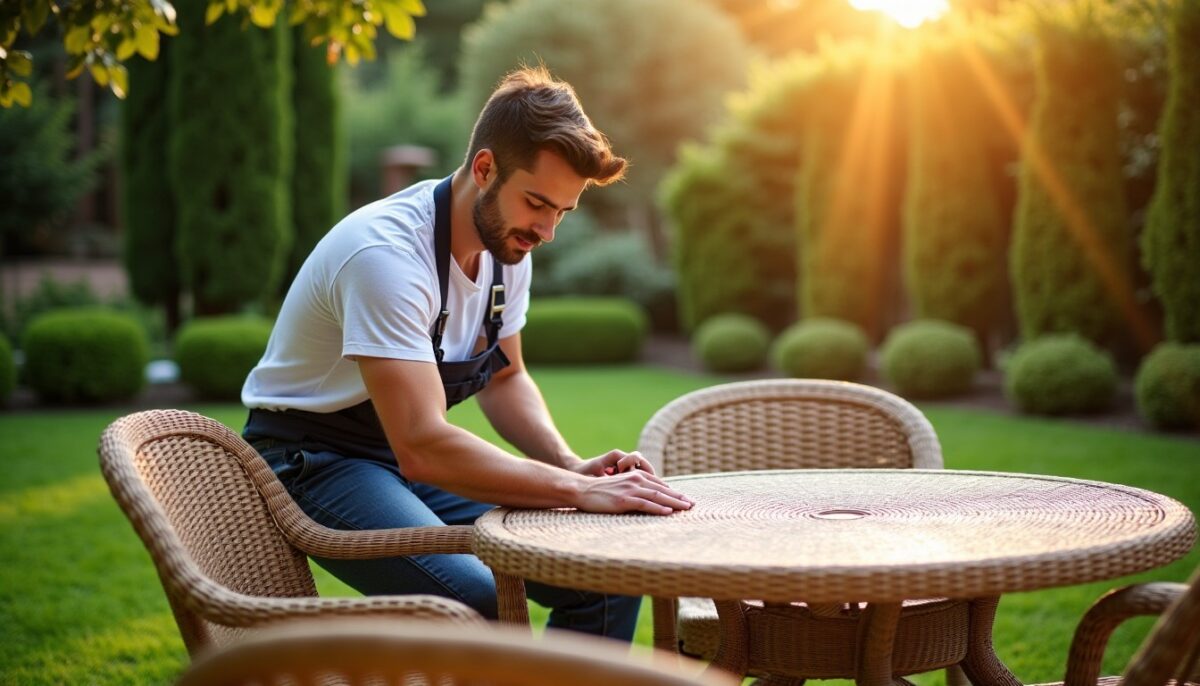 Guide pratique pour restaurer votre salon de jardin en résine tressée