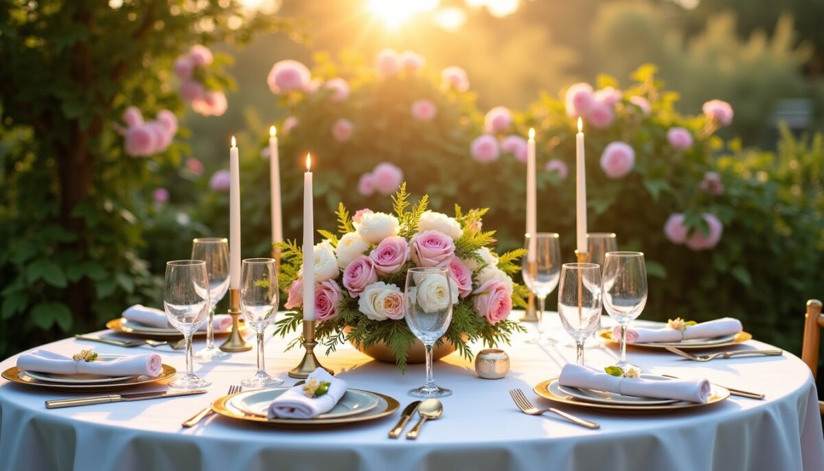 Les secrets pour réussir la décoration de vos tables rondes de mariage