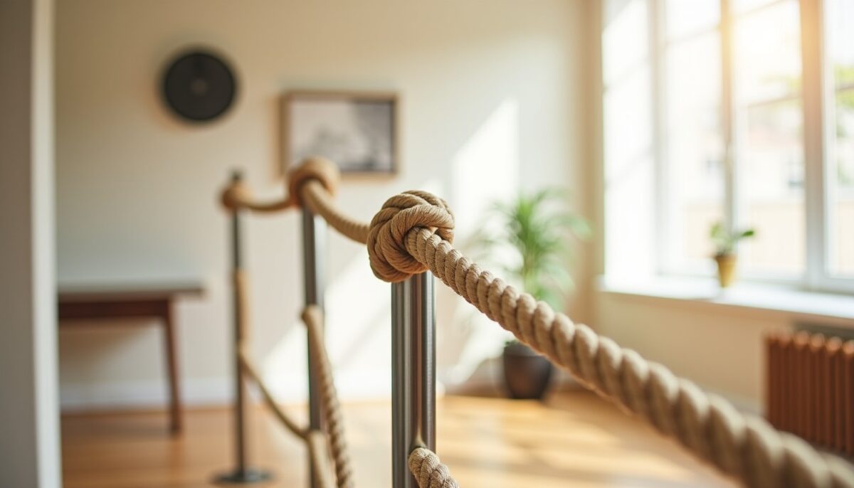 Guide pratique pour créer un garde-corps d'escalier en corde simplement et efficacement