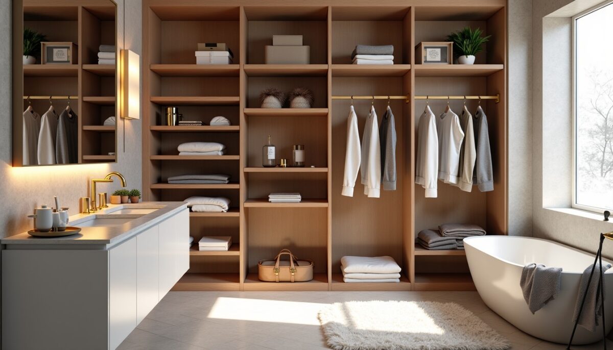 Astuces pratiques pour aménager un dressing fonctionnel dans votre salle de bain