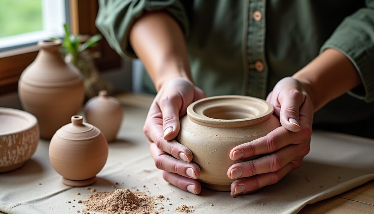 Créer une œuvre en poterie avec de l'argile séchant à l'air libre : guide pratique et astuces